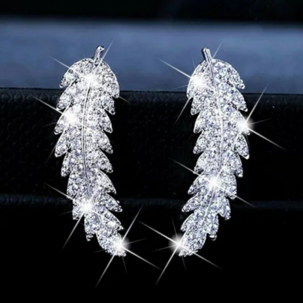 New Feather Stud Earrings